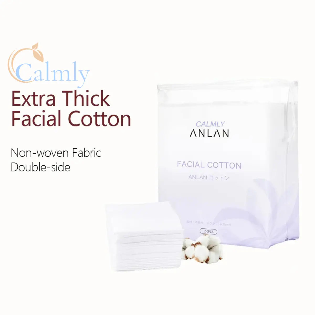 Calmly™ 3-Layer Botanical Cotton Cloud (150 pcs)