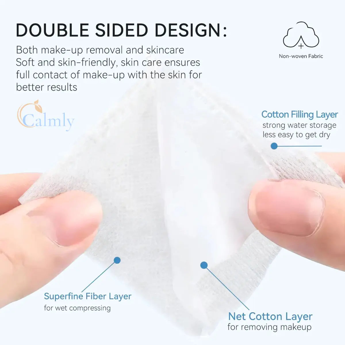 Calmly™ 3-Layer Botanical Cotton Cloud (150 pcs)