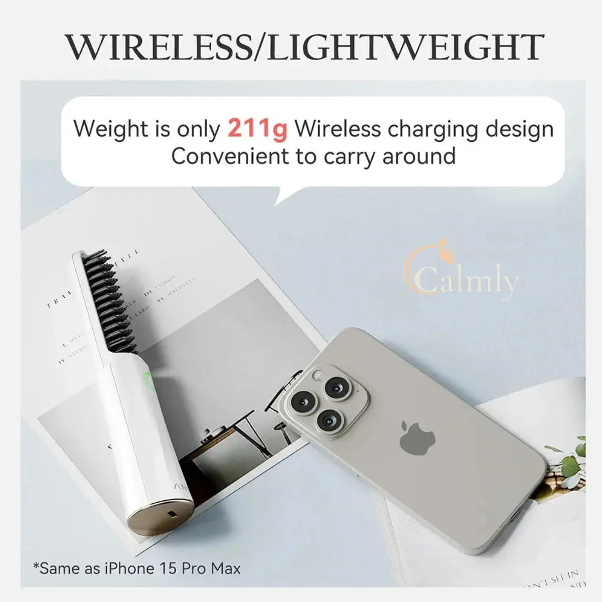 Calmly™ AeroGlide Cordless Ionic Styler