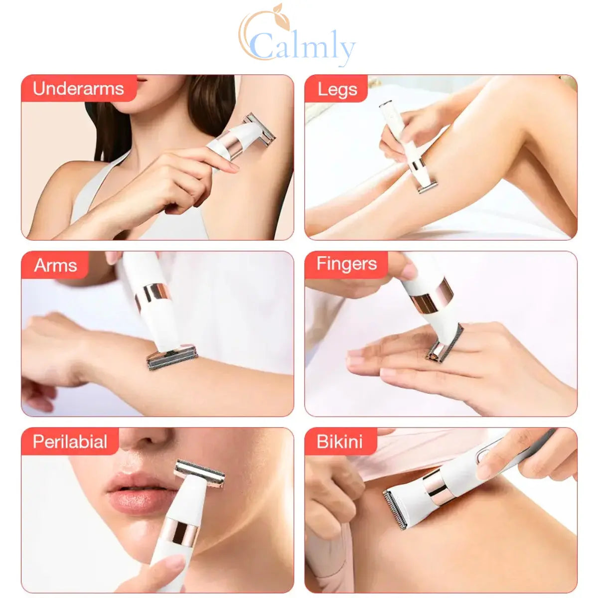 Calmly™ SilkGlide Dual-Head Precision Body Shaver