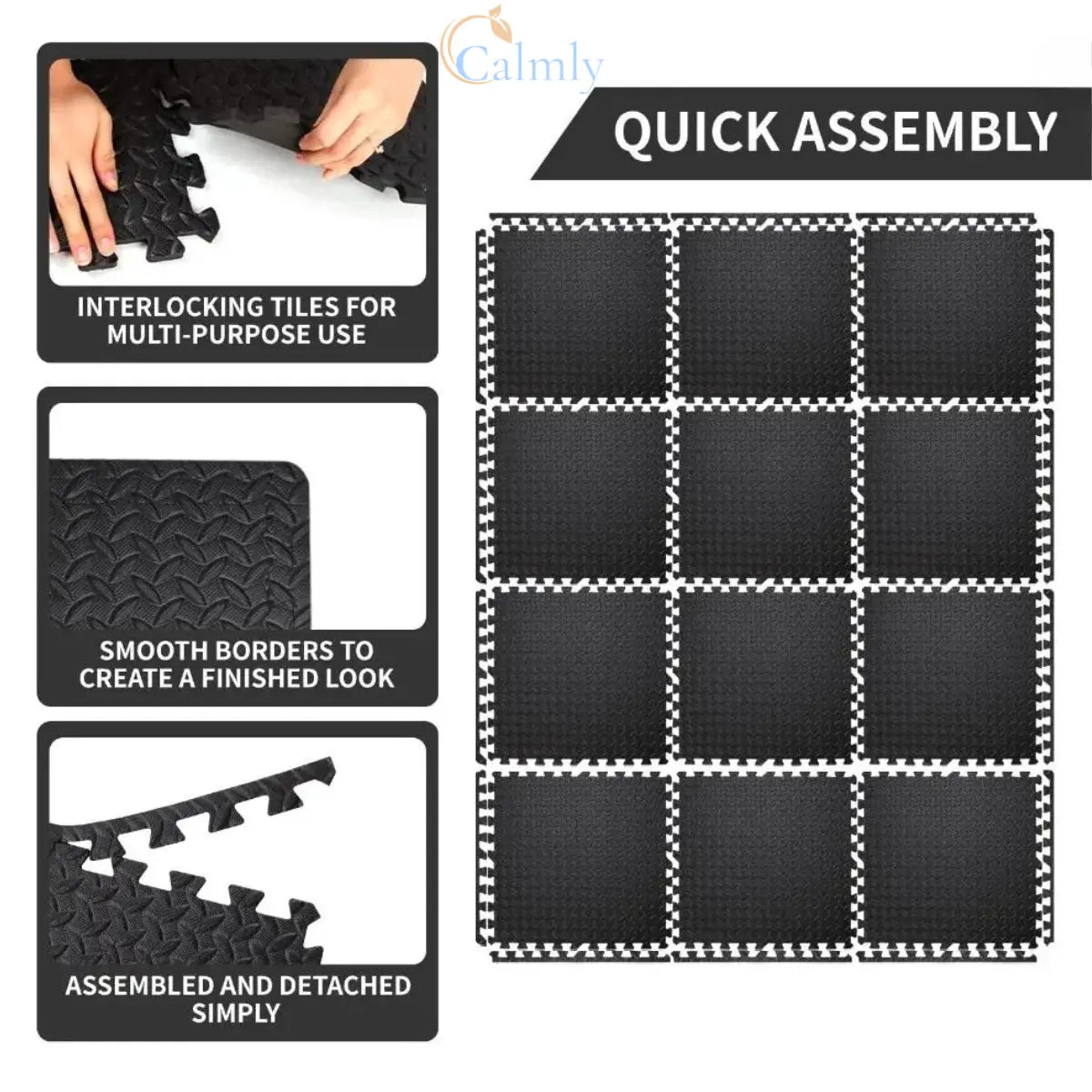 Calmly™ ZenBase High-Density Acupressure Mat Calmly Co.