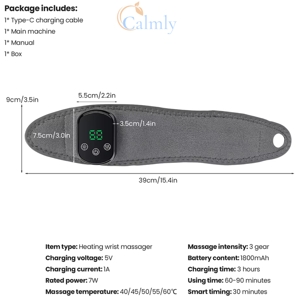 Calmly Flex-Relief™ Smart Wrist Wrap Calmly Co.