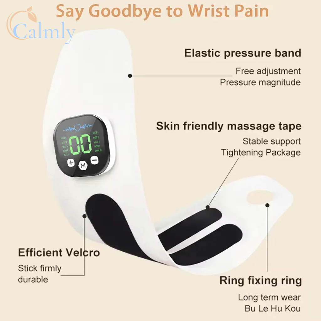 Calmly Flex-EMS™ Kinetic Wrist Massager Calmly Co.