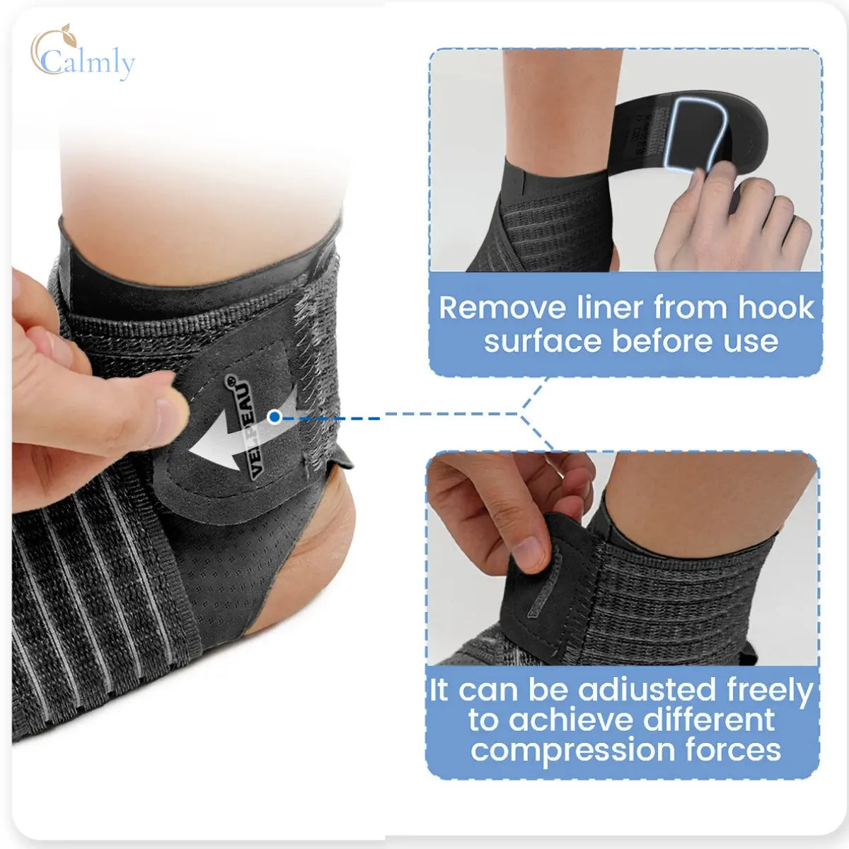 Calmly™ Medical Ankle Compression Sleeve - Dynamic Stabilization