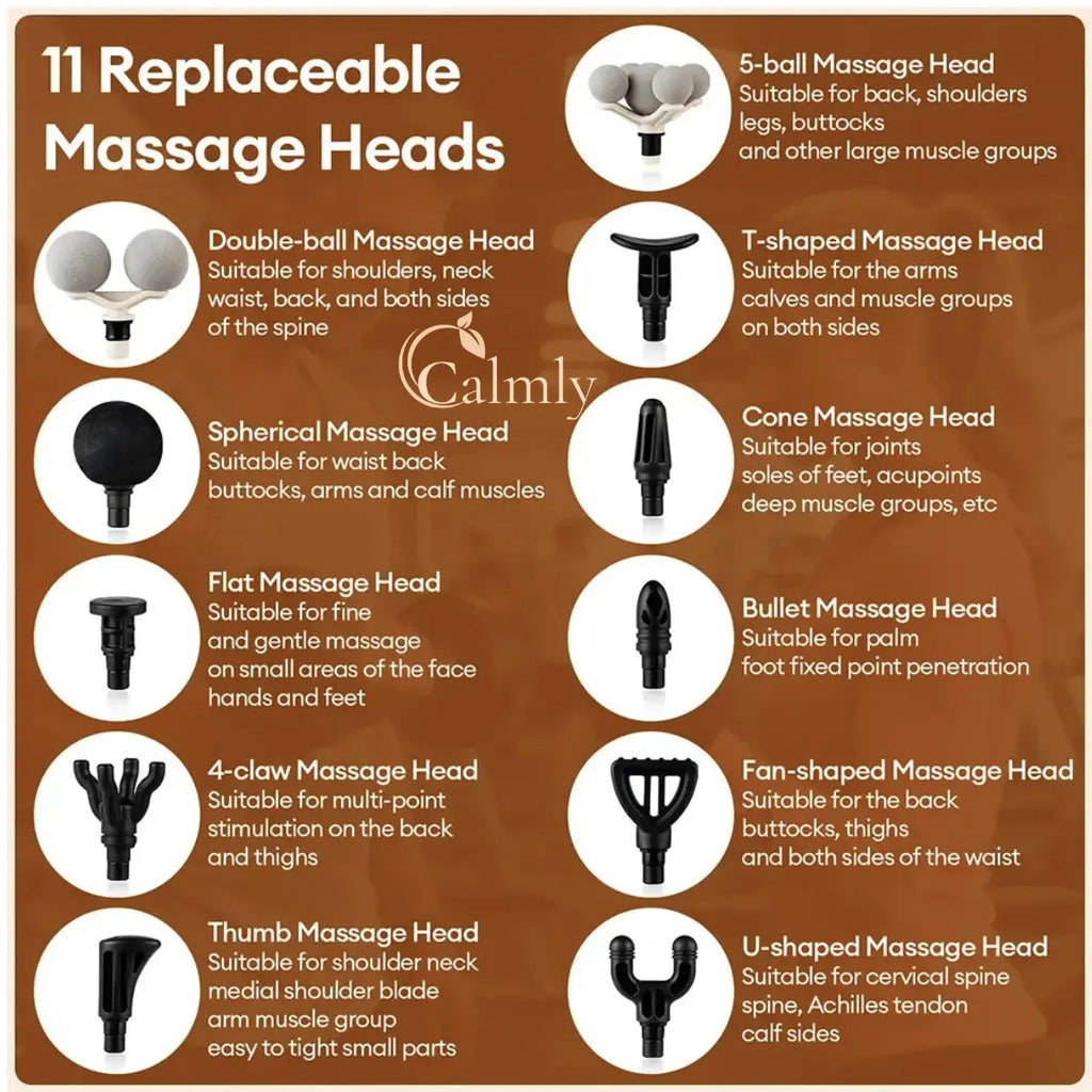 11-in-1 Professional Deep Tissue Massage Gun