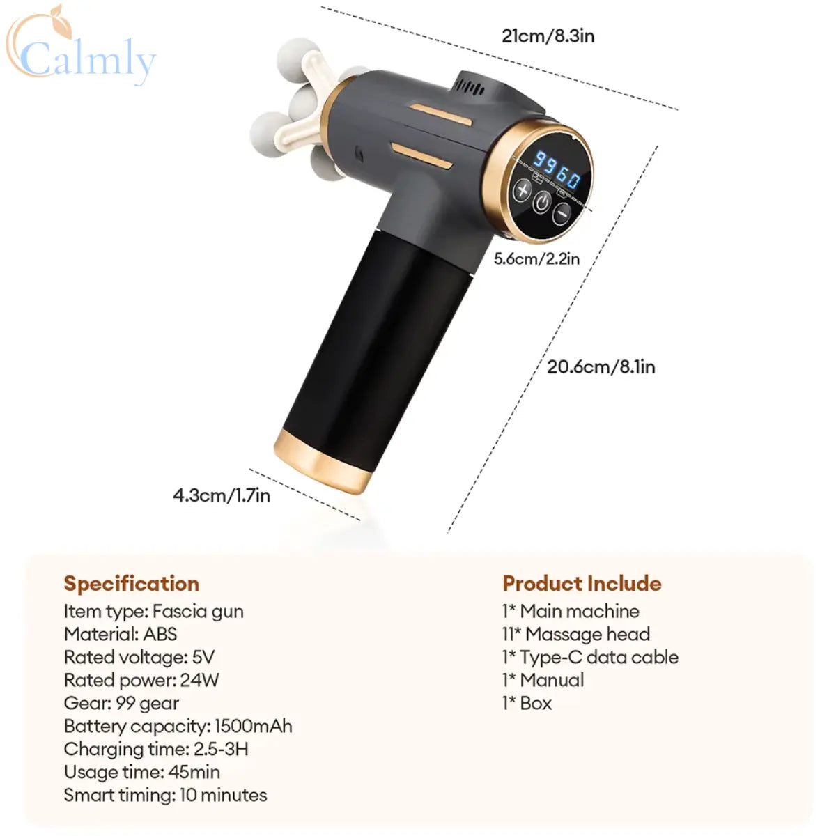 11-in-1 Professional Deep Tissue Massage Gun