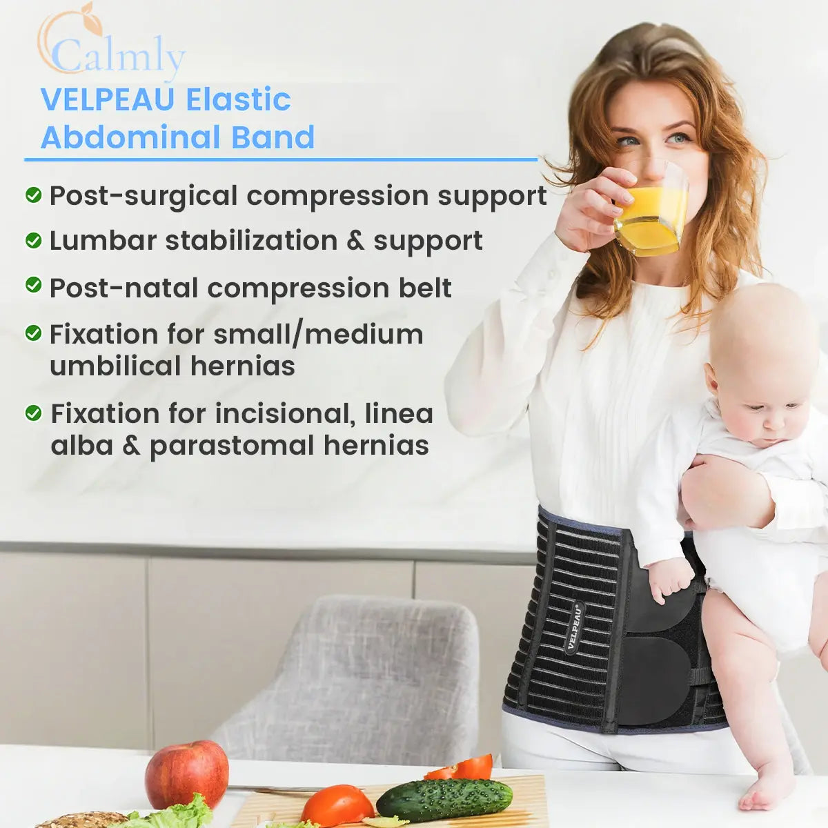 Abdominal Binder Lumbar Support for Post-Surgical Recovery