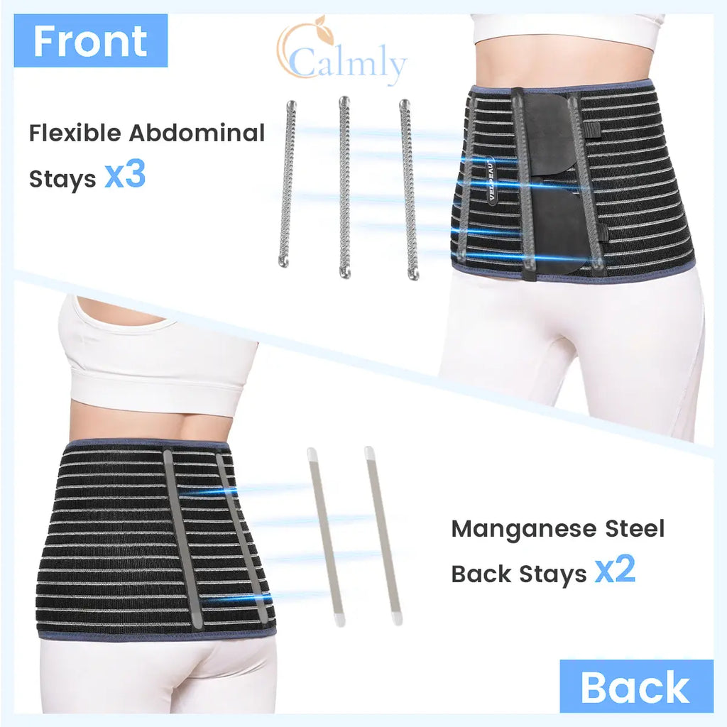 Abdominal Binder Lumbar Support for Post-Surgical Recovery