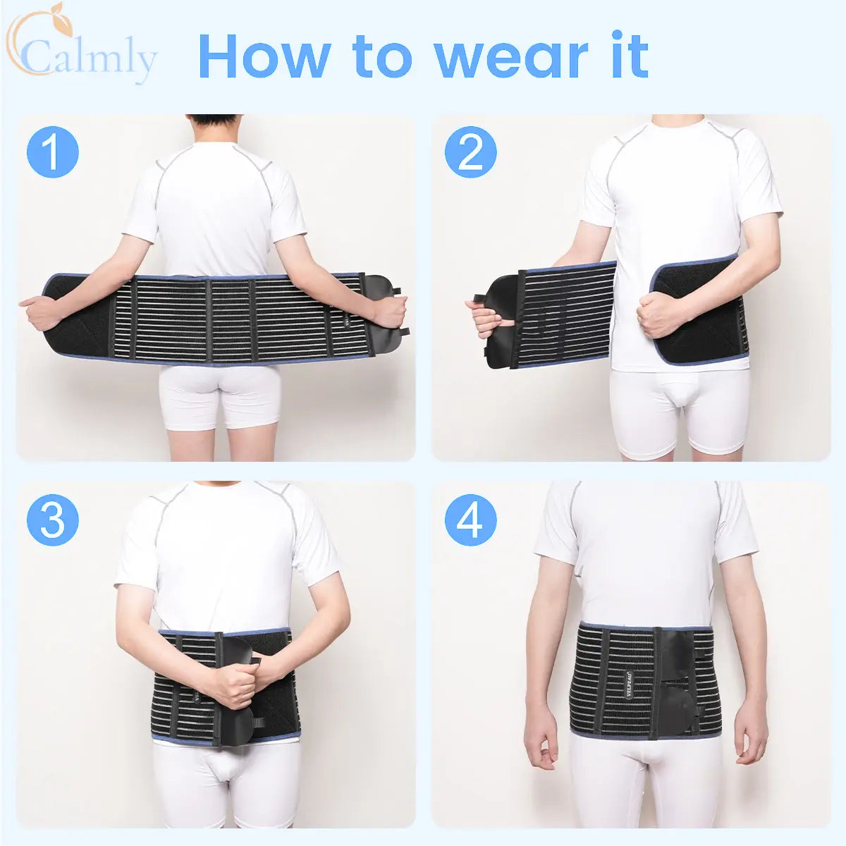 Included abdominal binder and detachable compression strap