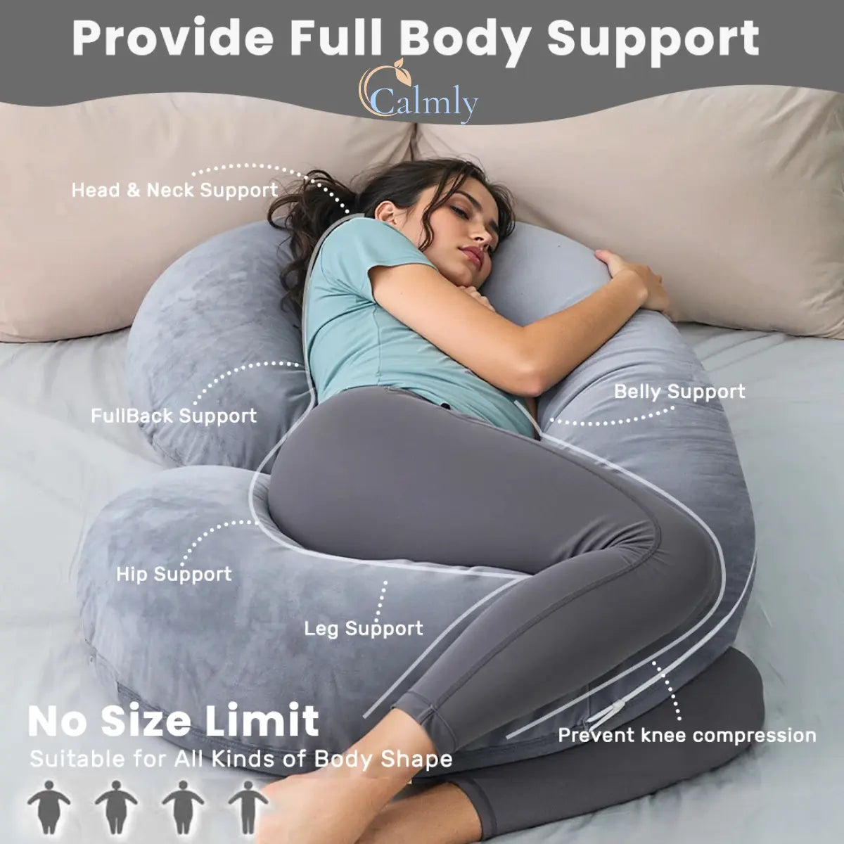 Calmly™ C-Hug Maternity Pillow