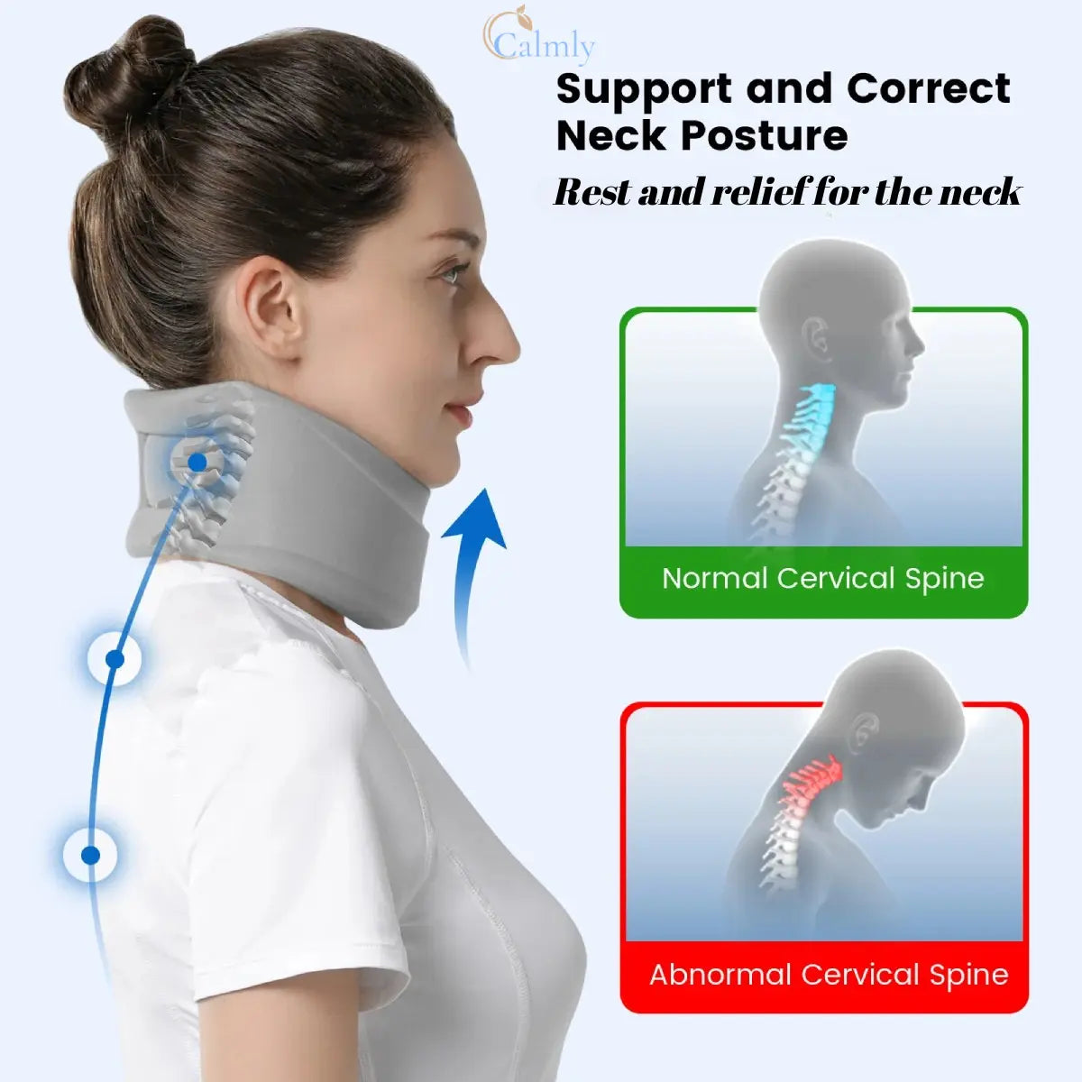 Calmly™ Comfort Foam Neck Brace - Ergonomic Soft Support