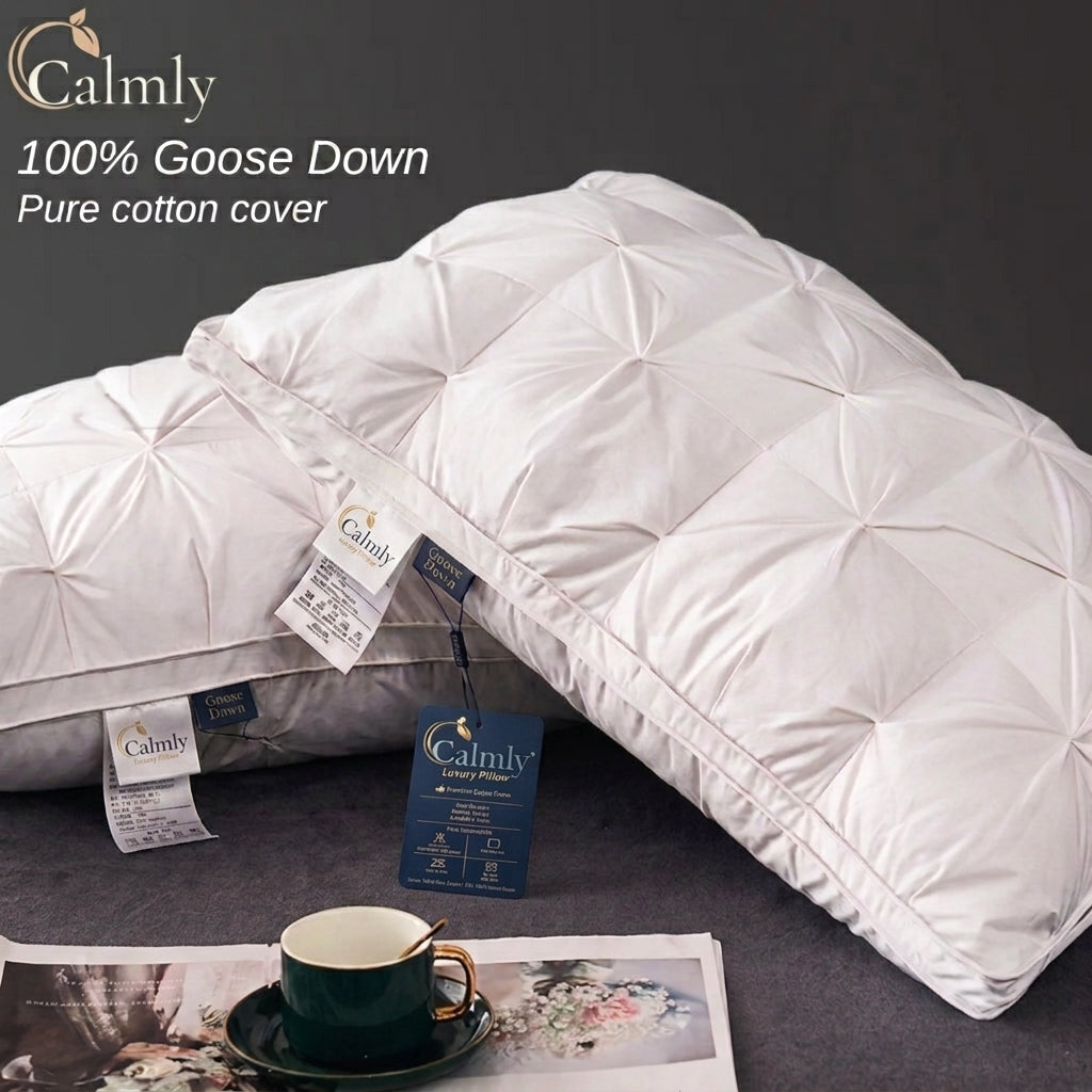 Calmly™ Goose Down Luxury Pillow Calmly