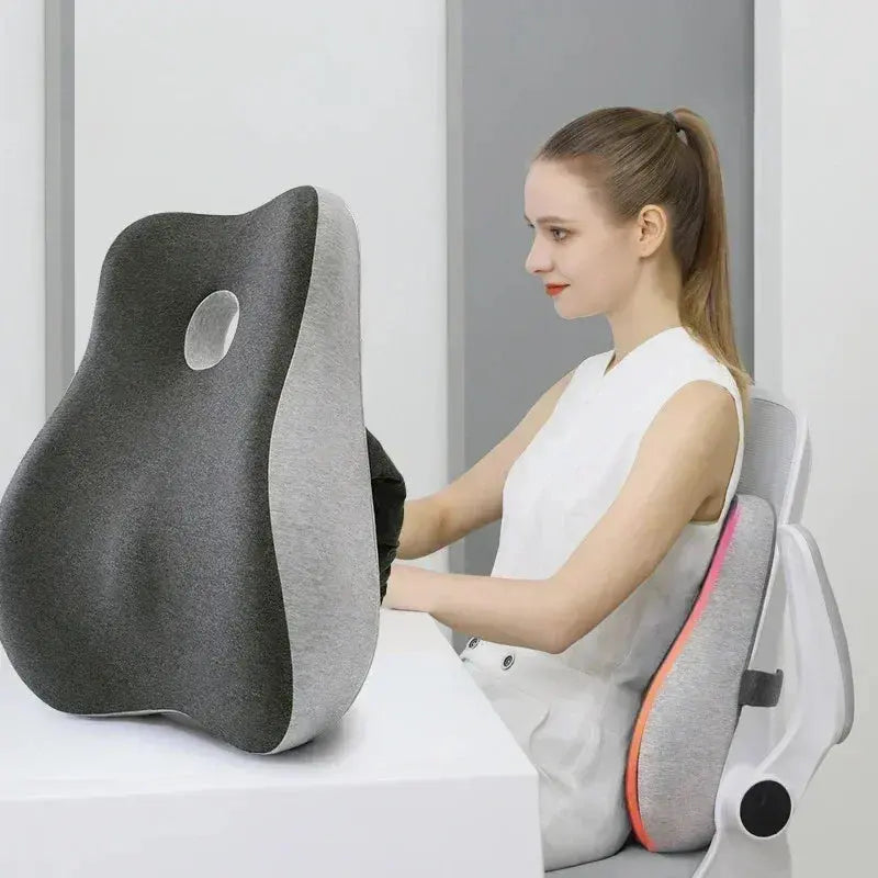 Calmly Bamboo Memory Foam Lumbar Cushion Calmly