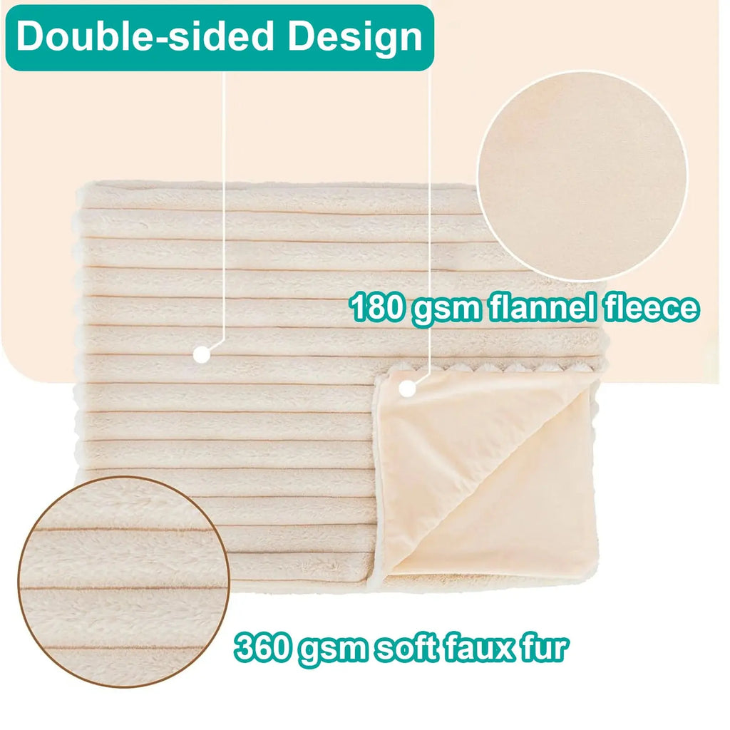 Calmly Faux Fur Blanket – Soft Fleece Throw for Cozy Winter Comfort Calmly Co.