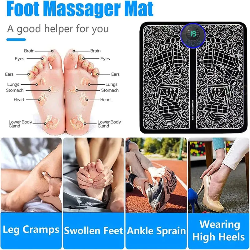 Calmly EMS Foot Massager Pad Calmly