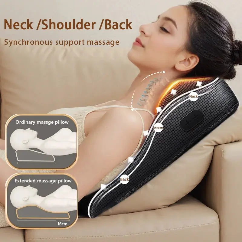 Calmly Shiatsu Neck & Back Massager Pillow Calmly