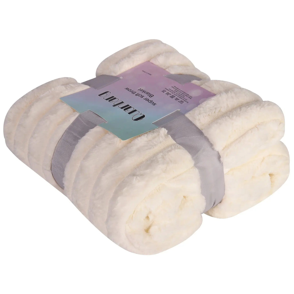 Calmly Faux Fur Blanket – Soft Fleece Throw for Cozy Winter Comfort Calmly Co.