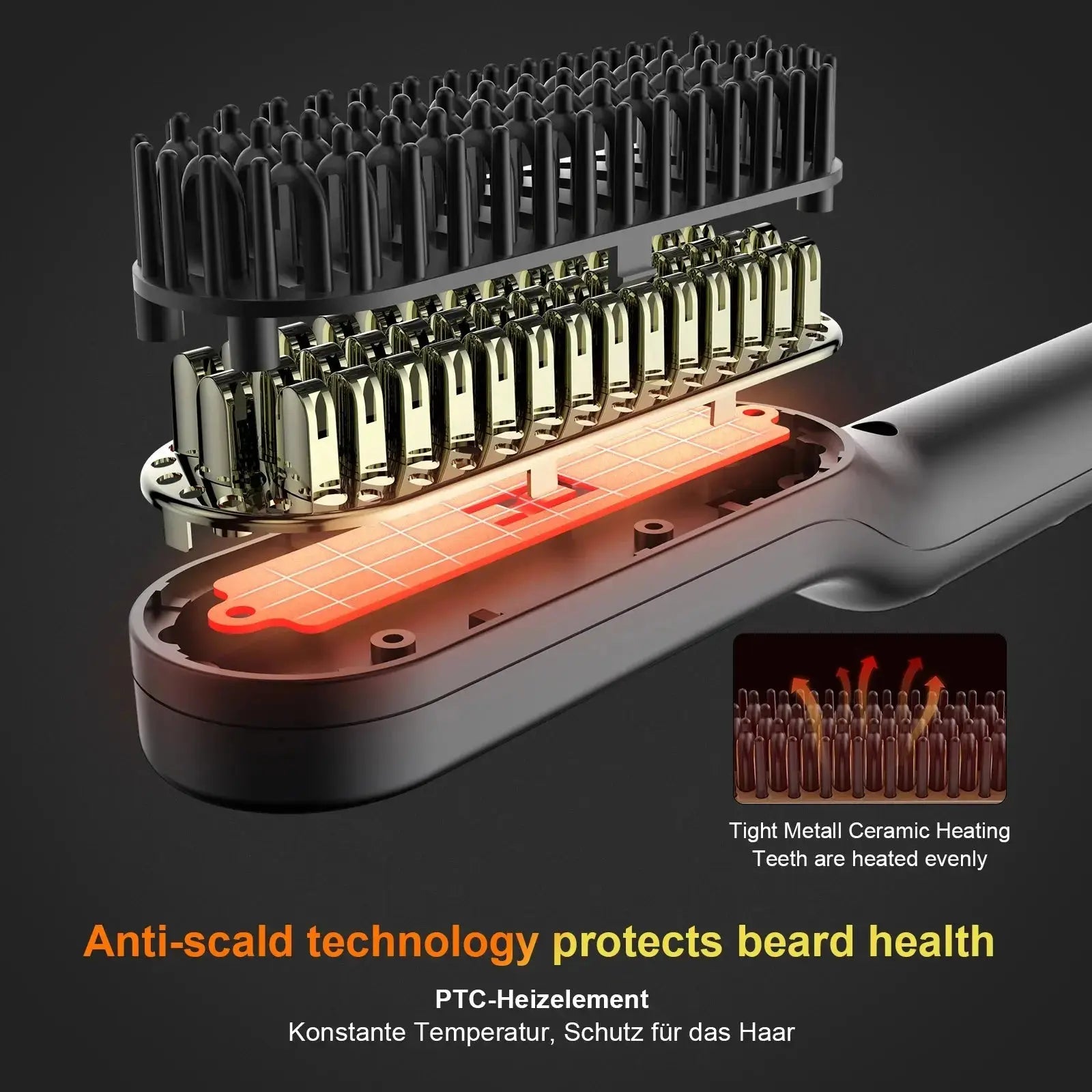 Calmly™ Precision-Flow Thermal Beard & Hair Aligner