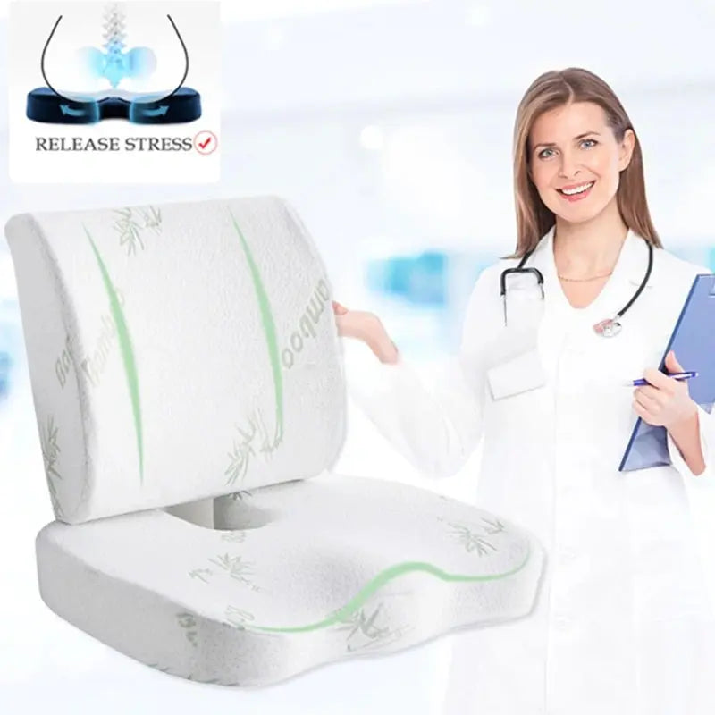 Calmly Orthopedic Bamboo Seat Cushion Calmly