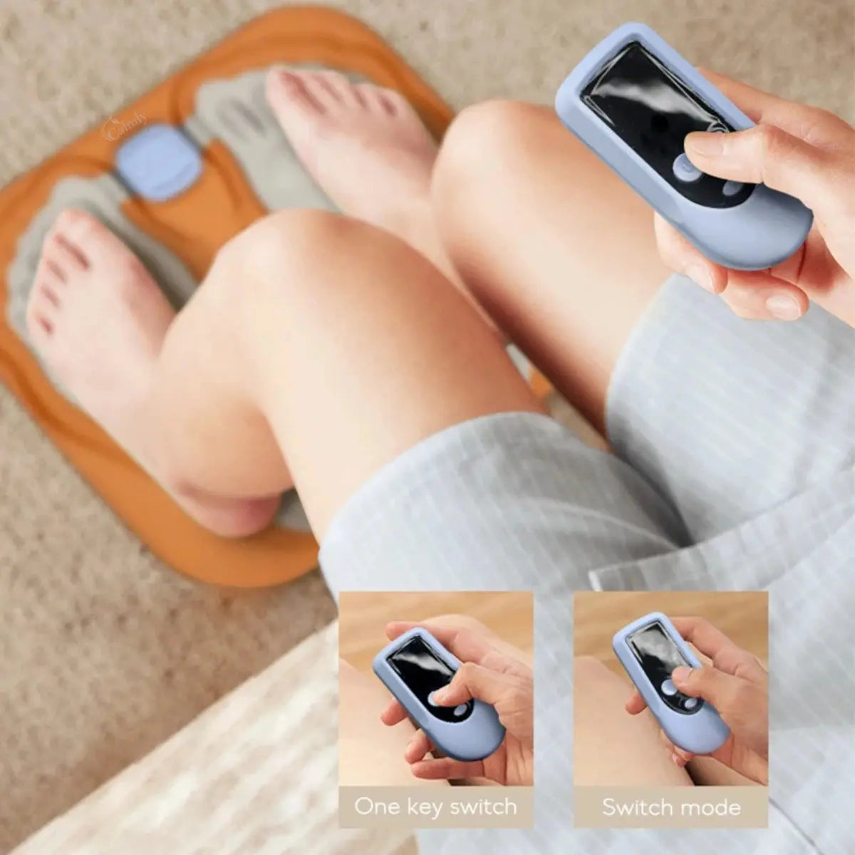 Calmly Rechargeable 3D EMS Foot Massage Pad Calmly Co.