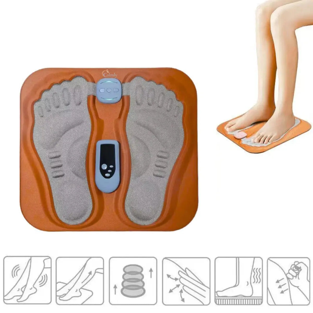 Calmly Rechargeable 3D EMS Foot Massage Pad Calmly Co.