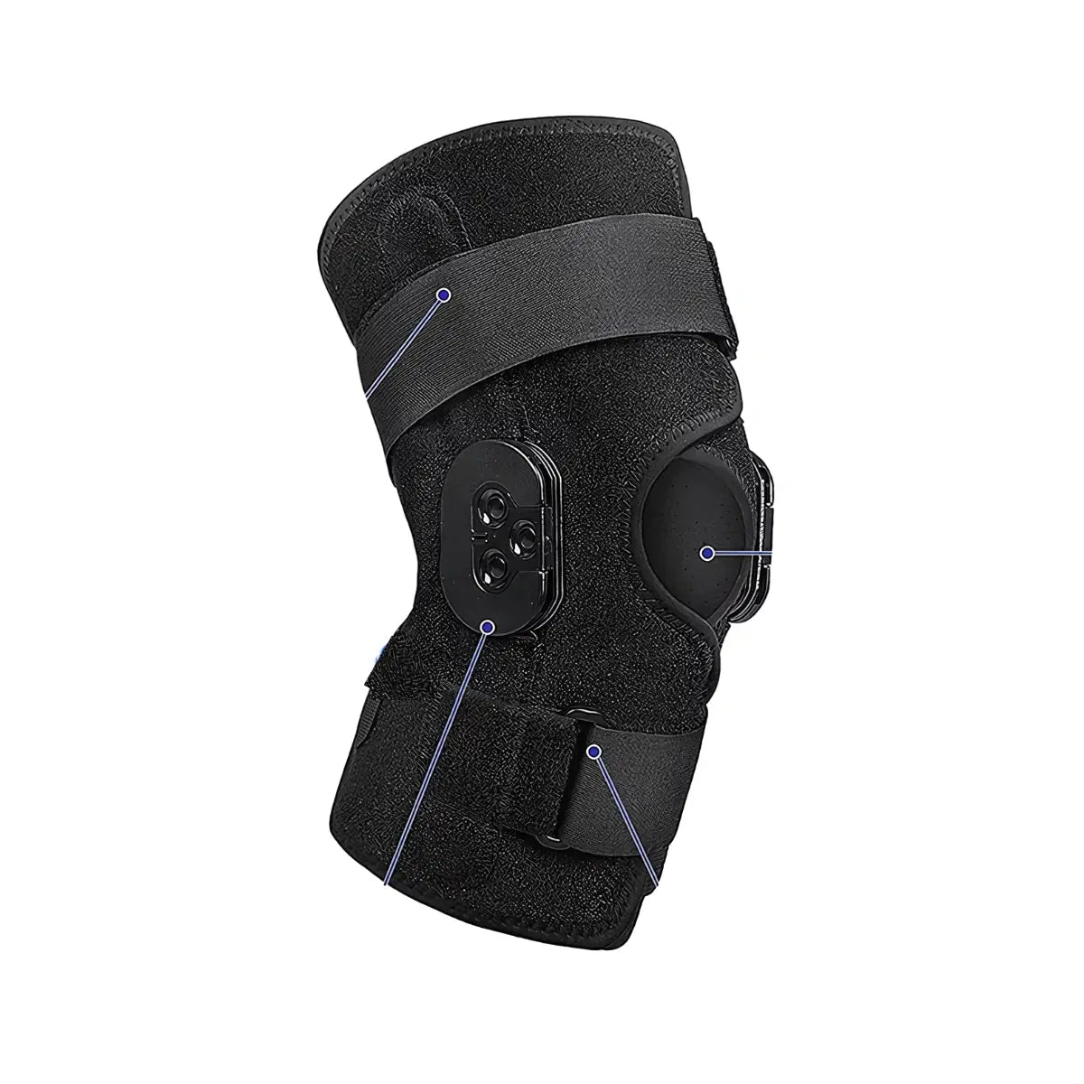 Calmly Adjustable Knee Brace with Lateral Support Calmly Co.