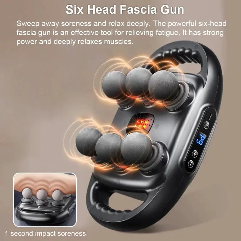 Calmly FasciaPro Massage Gun | Six-head Body Calmly