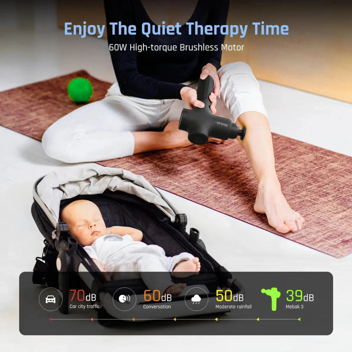 Calmly Mebak Deep Tissue Percussion Massage Gun Calmly Co.