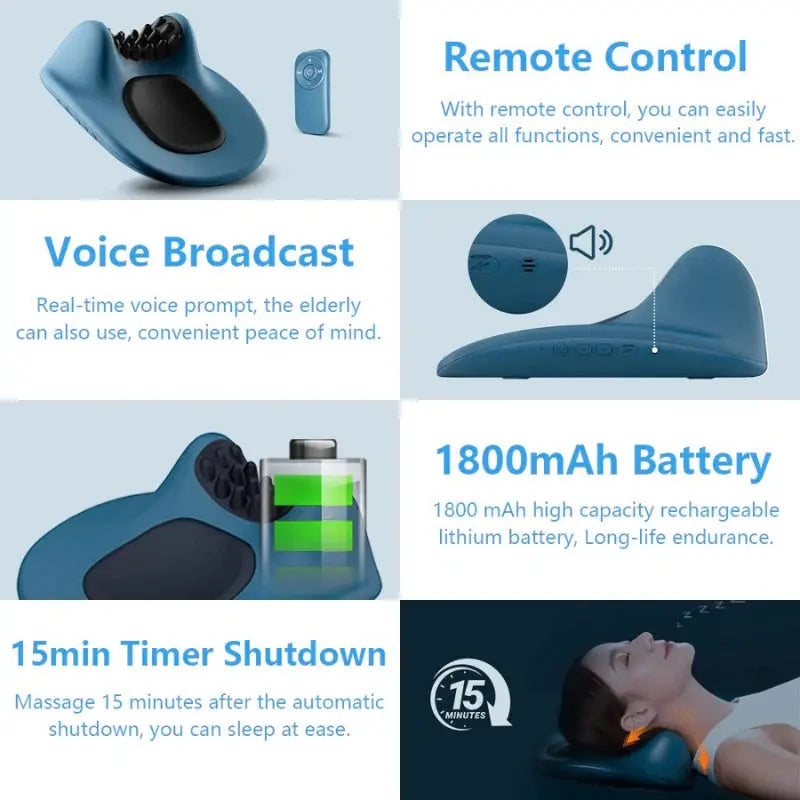 Calmly EMS Neck Massager Pillow Calmly