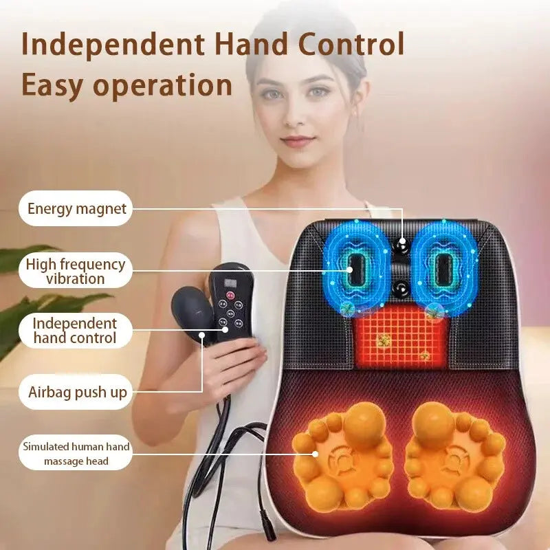 Calmly Shiatsu Neck & Back Massager Pillow Calmly