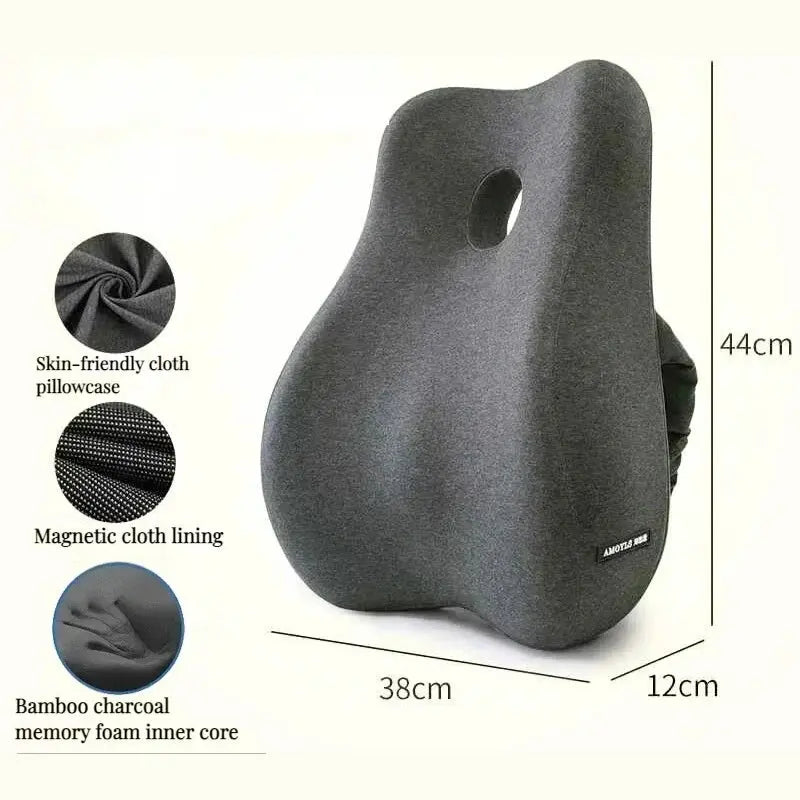 Calmly Bamboo Memory Foam Lumbar Cushion Calmly