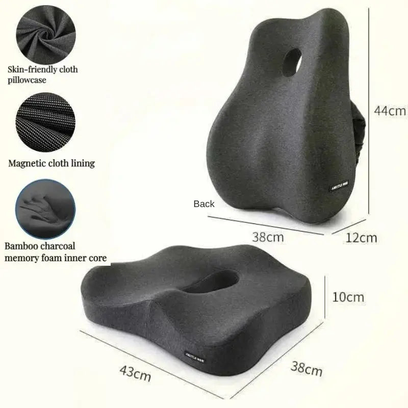 Calmly Bamboo Memory Foam Lumbar Cushion Calmly