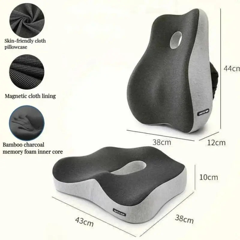 Calmly Bamboo Memory Foam Lumbar Cushion Calmly