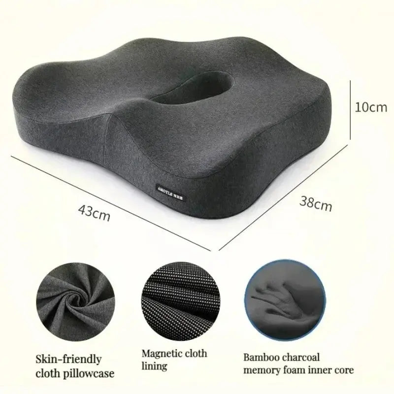 Calmly Bamboo Memory Foam Lumbar Cushion Calmly