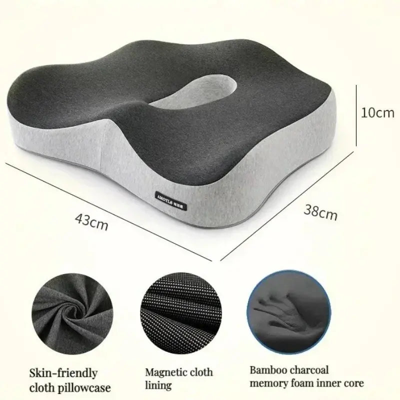 Calmly Bamboo Memory Foam Lumbar Cushion Calmly