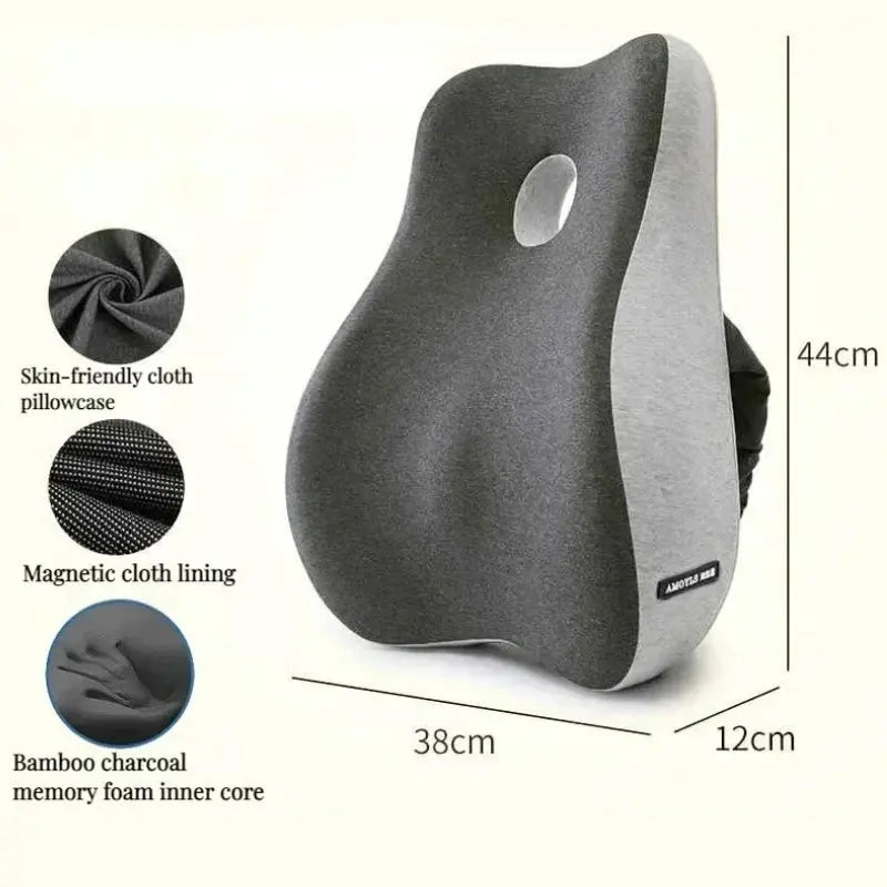 Calmly Bamboo Memory Foam Lumbar Cushion Calmly